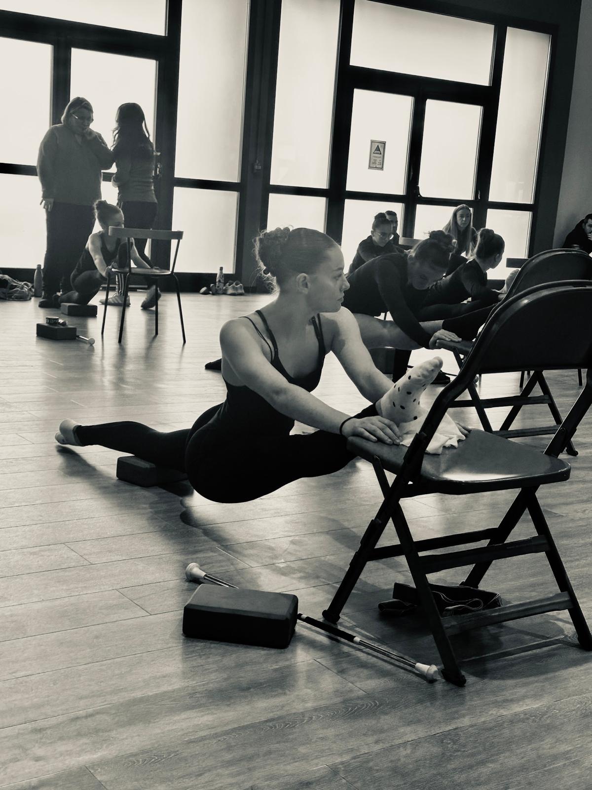Manon Cillard à l'entraînement